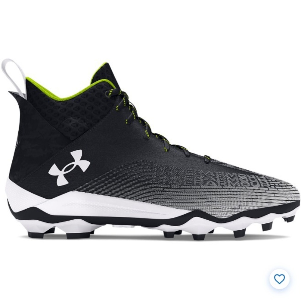 Under Armour® (Men's 11.5)‎ Hammer™ MC 2.0 Football Cleats in Black/White